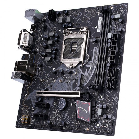 Colorful BATTLE-AX B460M-D V20 Computer Motherboard PC Desktop Motherboard Supports 10th Generation Intel Core Processors Dual Channel DDR4