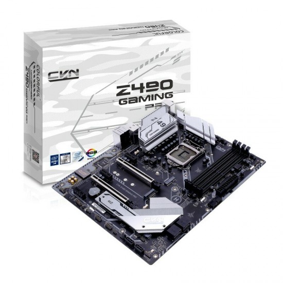 Colorful CVN Z490 GAMING PRO V20 Computer Motherboard4* DDR4 Memory OC Support to 4000MHz Intel 10th Generation Core CNVI WiFi