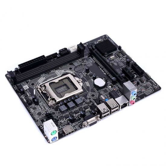 Colorful H81M V24B All Solid State Version H81 Chip M-ATX Motherboard Mainboard for Intel LGA 1150 Support Dual Channel DDR3 1066 /1333/1600MHz Grid Memory Colorful H81M V24B All Solid State Version H81 Chip M-ATX Motherboard Mainboard for Intel LGA 1150 Support Dual Channel DDR3 1066 /1333/1600MHz Grid Memory