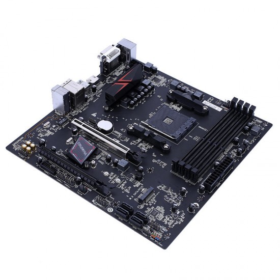 BATTLE-AX B450M-G DELUXE V14 AMD B450 Chip M-ATX Motherboard Mainboard for AMD Socket AM4 and Ryzen Series CPUs