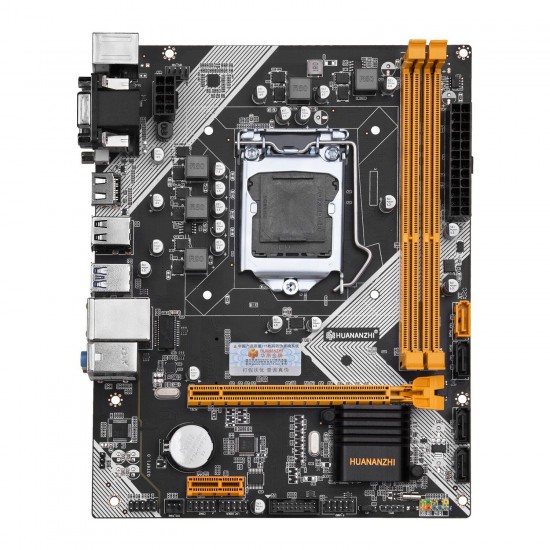 B75 Desktop Motherboard M-ATX LGA1155 for Core i3 i5 i7 CPU Support 2*8G DDR3 Memory Black