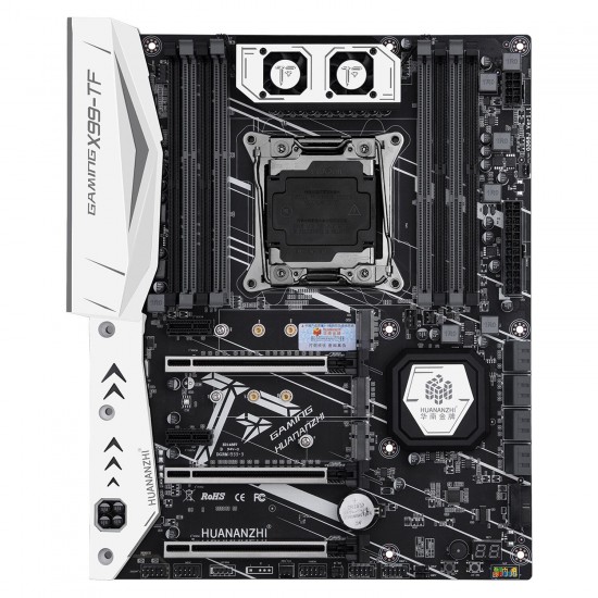 X99-TF Desktop Motherboard support Intel®® 2011-3 Xeon V3V4 and Core5/6 E5 DDR4 2400/2133/1866 MHz With M.2 WIFI Interface