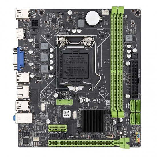 H61 Motherboard M-ATX LGA1155 DDR3 Mainboard For Core i5 3330 CPU