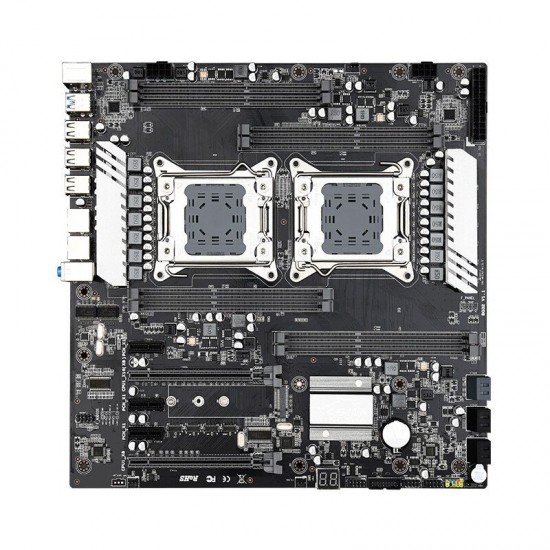 X79 Dual S8 Motherboard Cpu Xeon LGA 2011 E5 V2 V1 WS Workstation Motherboard X79 Dual Gigabit LAN 8*DDR3 Up to 256GB