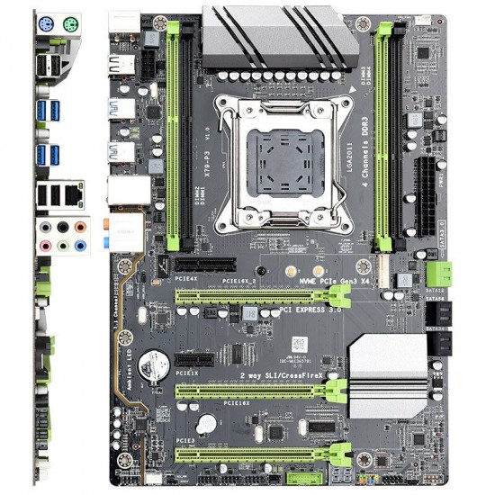 X79-P3 Sata3.0 6Gb/s USB 3.0 ATX LGA 2011 Motherboard Support 4 Channel DDR3 REG ECC 128G Pcie 16X E5 Series Processor