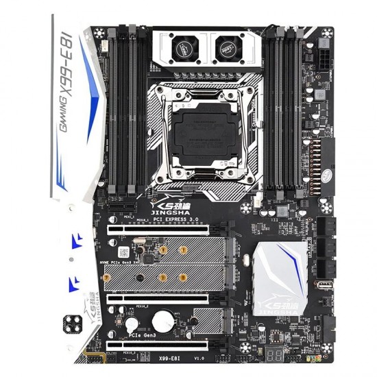 X99 E8I Motherboard Intel XEON E5 LGA2011-3 All Series 8*DDR4 ECC REG Memory NVME USB3.0 ATX Server