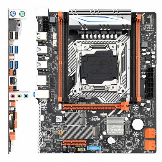 X99M-H M-ATX Desktop Motherboard LGA 2011-3 E5 CPU DDR4 RAM Supports E5 2678V3 2620 V3 And SSD M.2 SATA 3.0 PCIE 16X