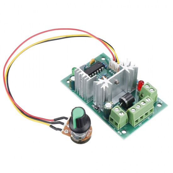 10V 12V 24V 36V PWM DC Controller with Positive Inversion Switch PWM DC Controller for DC Motor Speed Controller 150W