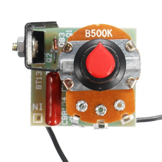 220V 500W Dimming Regulator Temperature Control Speed Governor Stepless Variable Speed BT136 Speed Control Module