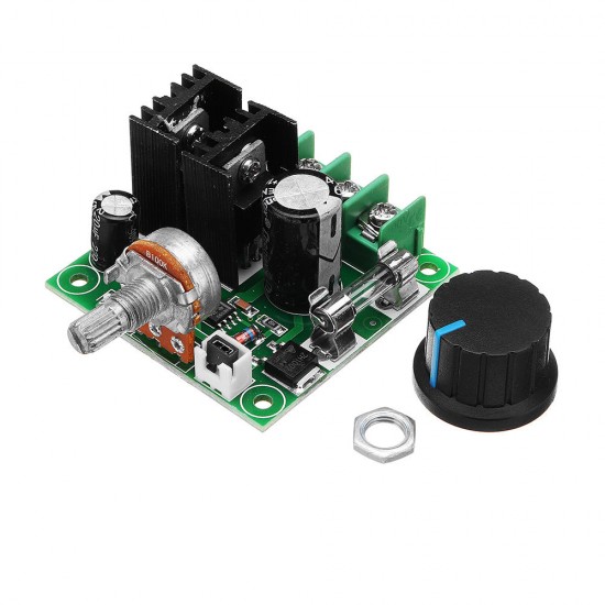 3Pcs DC 9V To 50V 10A Stepless Adjustable PWM DC Motor Speed Controller Module With Knob 3Pcs DC 9V To 50V 10A Stepless Adjustable PWM DC Motor Speed Controller Module With Knob