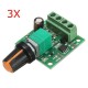 3Pcs Low Voltage DC 1.8V 3V 5V 6V 12V 2A Motor Speed Controller PWM 1803B 3Pcs Low Voltage DC 1.8V 3V 5V 6V 12V 2A Motor Speed Controller PWM 1803B