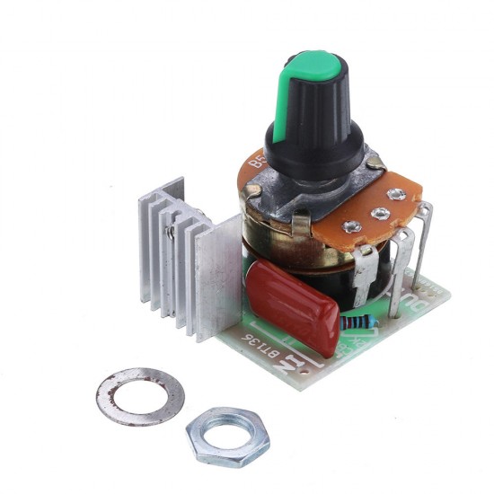 3pcs 500W Thyristor Electronic Regulator Accessaries Dimming Speed Regulation with Switch Temperature Adjustment Knob Module