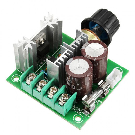 DC 12V-40V 10A 13Khz Motor Speed Controller Pump PWM Stepless Speed Switch Large Torque