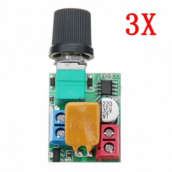 3pcs DC 5V To 35V 5A Mini Motor PWM Speed Controller Ultra Small LED Dimmer Speed Switch Governor 3pcs DC 5V To 35V 5A Mini Motor PWM Speed Controller Ultra Small LED Dimmer Speed Switch Governor