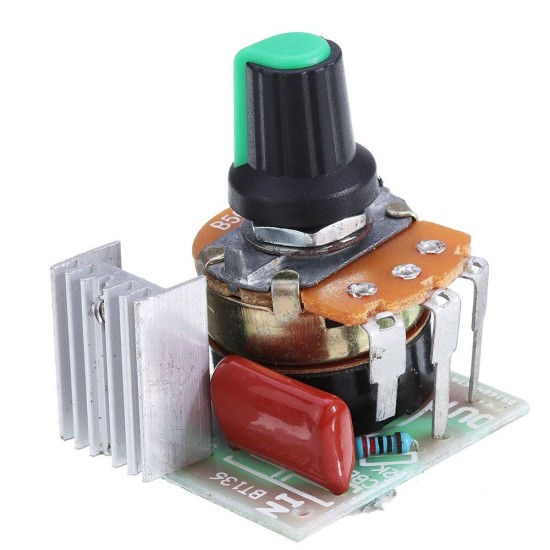 500W Thyristor Electronic Regulator Accessaries Dimming Speed Regulation with Switch Temperature Adjustment Knob Module