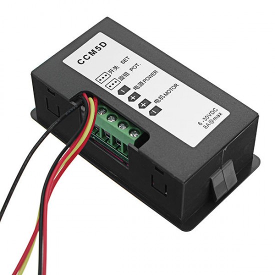 5Pcs CCM5D DC 6V-30V 16kHz Motor Speed Controller LED Digital Display 6-8A PWM Variable Speed Regulator With Shell 5Pcs CCM5D DC 6V-30V 16kHz Motor Speed Controller LED Digital Display 6-8A PWM Variable Speed Regulator With Shell