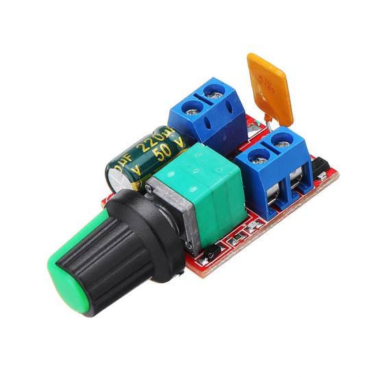 5Pcs DC 3V To DC 35V 5A 90W Mini DC Motor PWM Speed Controller Module Speed Regulator Adjustable Lig