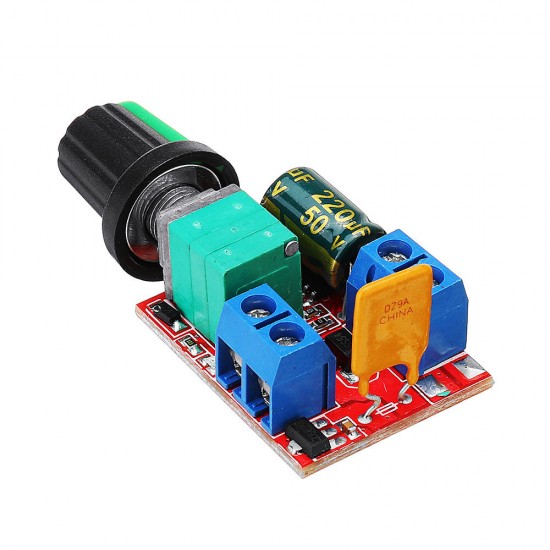 5Pcs DC 3V To DC 35V 5A 90W Mini DC Motor PWM Speed Controller Module Speed Regulator Adjustable Lig