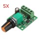 5Pcs Low Voltage DC 1.8V 3V 5V 6V 12V 2A Motor Speed Controller PWM 1803B 5Pcs Low Voltage DC 1.8V 3V 5V 6V 12V 2A Motor Speed Controller PWM 1803B