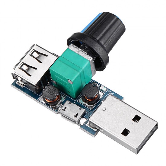 5Pcs USB Fan Speed Controller Module Reducing Noise Multi-stall Adjustment Governor DC 4-12V 5Pcs USB Fan Speed Controller Module Reducing Noise Multi-stall Adjustment Governor DC 4-12V