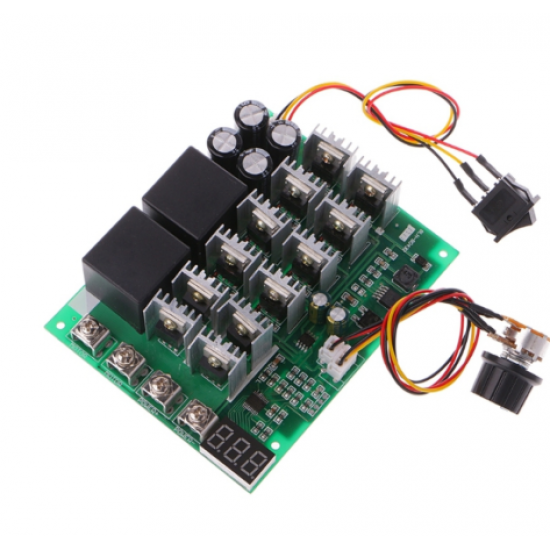 DC 10-55V 12V 24V 36V 48V 55V 100A Motor Speed Controller PWM HHO RC Reverse Control Switch with LED Display DC 10-55V 12V 24V 36V 48V 55V 100A Motor Speed Controller PWM HHO RC Reverse Control Switch with LED Display