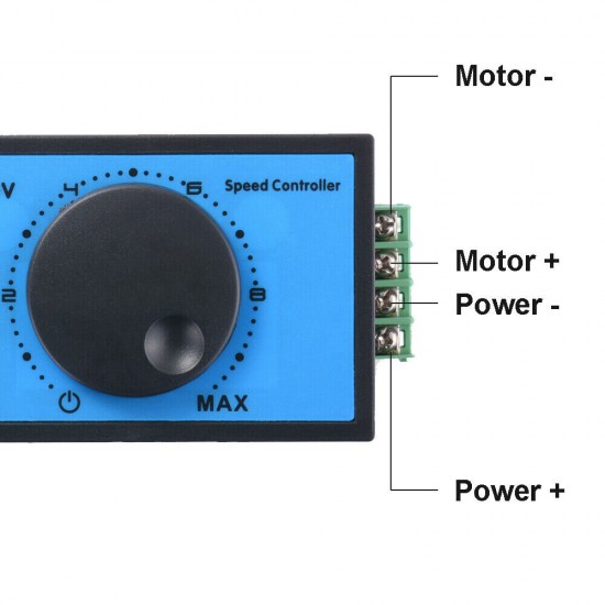 DC 10-60V 12V 24V 48V 20A PWM DC Motor Speed Controller Soft Start Switch TE1255 775 Motor