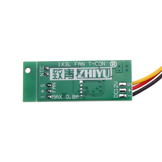 DC 12V Temperature Speed Controller Denoised Speed Controller for PC Fan/Alarm