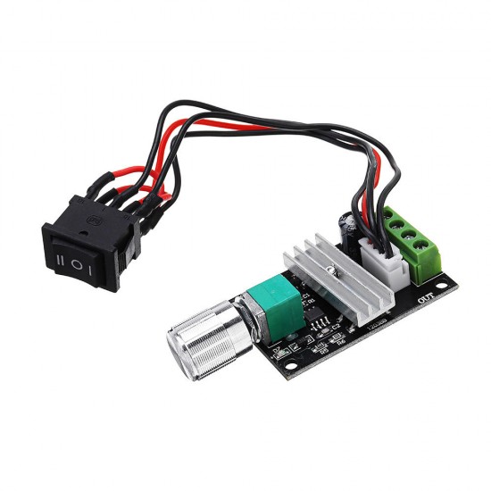 DC 6V/12V/24V/28V 3A 80W PWM Motor Speed Controller Regulator Adjustable Reversible Motor Driver Switch Module