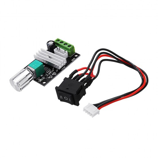 DC 6V/12V/24V/28V 3A 80W PWM Motor Speed Controller Regulator Adjustable Reversible Motor Driver Switch Module