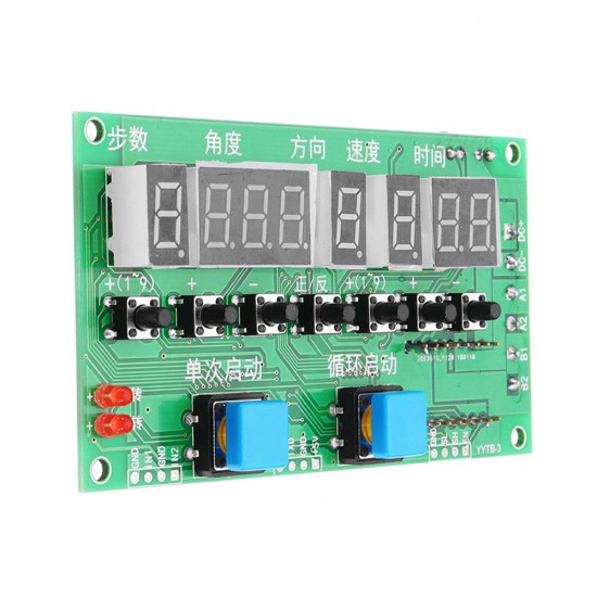 DC8V-27V Programmable Stepper Motor Driver Controller Board Step/Angle/Direction/Speed/Time Adjustable 42/57 Phase DC8V-27V Programmable Stepper Motor Driver Controller Board Step/Angle/Direction/Speed/Time Adjustable 42/57 Phase