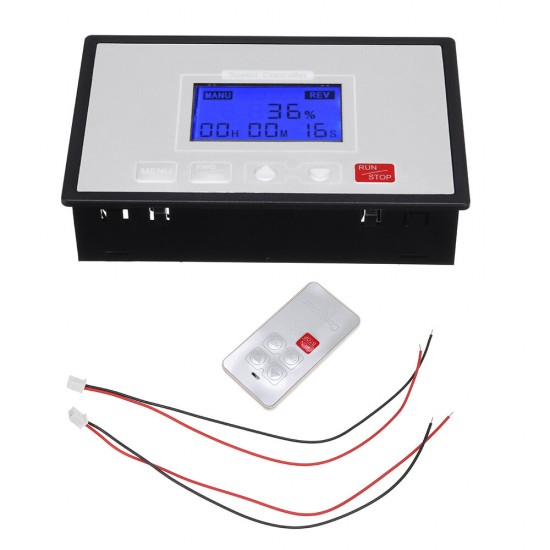 LCD Smart Digital Display 0~100% Adjustable 60A PWM DC Motor Speed Controller Timing Reversible Remote Control 12V 24V 36V 48V LCD Smart Digital Display 0~100% Adjustable 60A PWM DC Motor Speed Controller Timing Reversible Remote Control 12V 24V 36V 48V