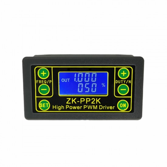 ZK-PP2K PWM DC 3.3-30V 12V 24V Motor Speed Controller Regulator 8A 150W Adjustable LED Dimmer Pulse Frequency Duty Ratio ZK-PP2K PWM DC 3.3-30V 12V 24V Motor Speed Controller Regulator 8A 150W Adjustable LED Dimmer Pulse Frequency Duty Ratio