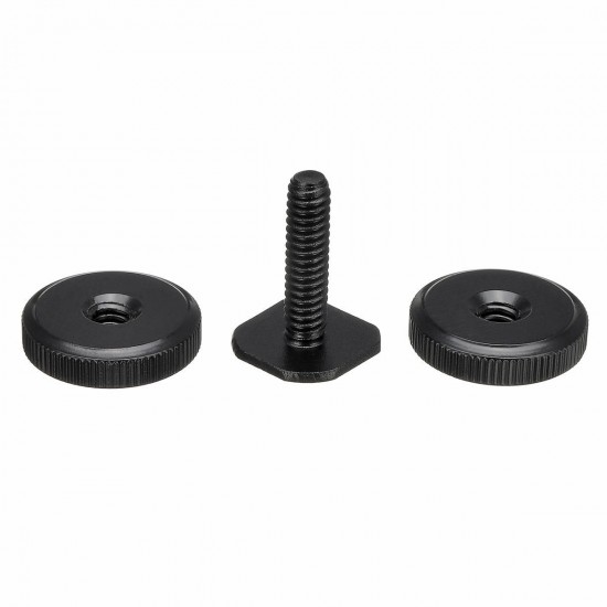 1/4 Inch Dual Thumb Screw Flash Cold Hot Shoe Camera Adapter Mount for GoPro DSLR