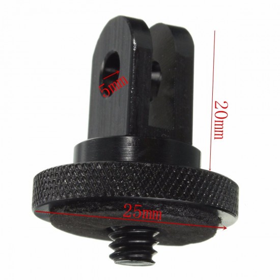 1/4 Inch Tripod Screw Adapter For GoPro Hero 4 3 Plus 3 2 Yi SJ4000 SJ5000 SJcam