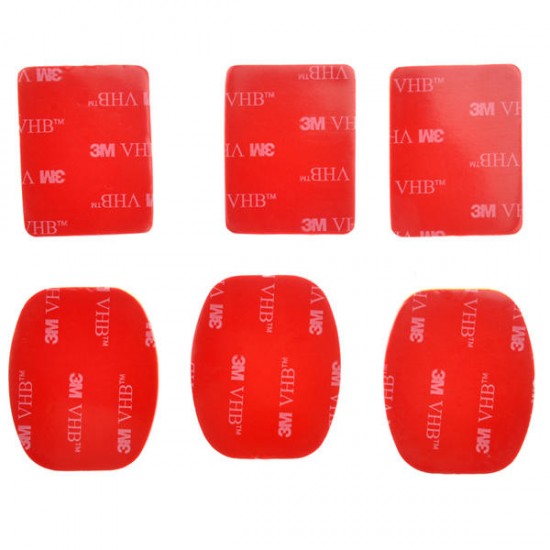 3M sticker Set(6 pcs)for Gopro Helmet Mount HD ST-14 3M sticker Set(6 pcs)for Gopro Helmet Mount HD ST-14