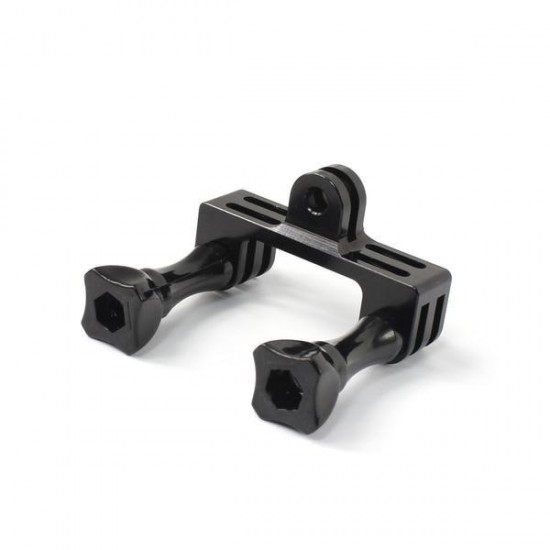 Aluminum Alloy Dual Bracket Holder Mount for Gopro Hero 5 4 3 2 1 Sjcam Sportscamera