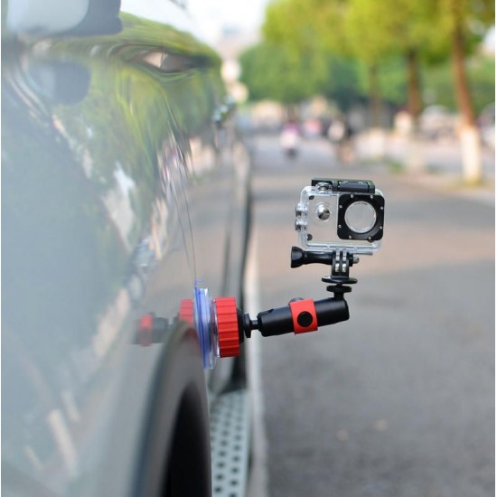 Orange Car Suction Cup Mount Window Glass Sucker For Gopro SJACM YI Camera Orange Car Suction Cup Mount Window Glass Sucker For Gopro SJACM YI Camera