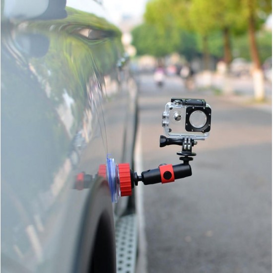 Orange Car Suction Cup Mount Window Glass Sucker For Gopro SJACM YI Camera