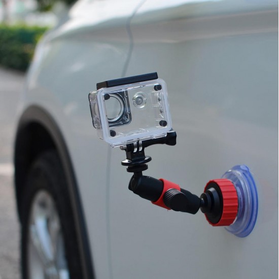 Orange Car Suction Cup Mount Window Glass Sucker For Gopro SJACM YI Camera