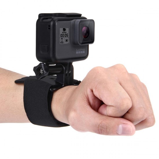 Hand Wrist Arm Leg Straps 360-degree Rotation Mount for Gopro SJCAM Yi Action Camera