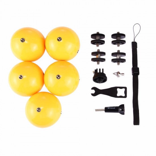 PU209 Bobber Diving Floaty Water Surface Shooting Ball Holder Yellow for Action Sport Camera