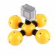 PU209 Bobber Diving Floaty Water Surface Shooting Ball Holder Yellow for Action Sport Camera