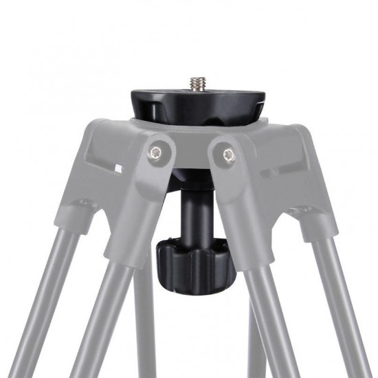 PU3503 75mm Metal Half Ball Flat to Bowl Adapter for Fluid Head Tripod DSLR Rig Camera