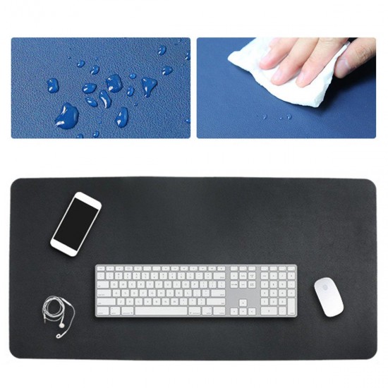 120x60cm Both Sides Two Colors PU leather Mouse Pad Mat Large Office Gaming Desk Mat