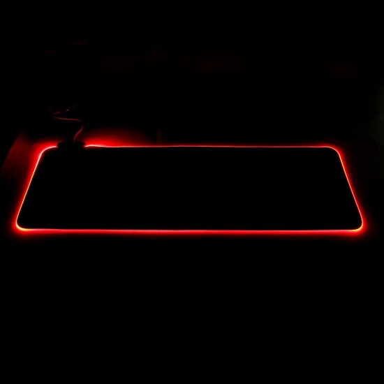 350x250x4mm/300*800*4mm/400*900*4mm RGB Colorful Backlit LED Waterproof Big Mouse Pad Anti-skid Rubber Mats