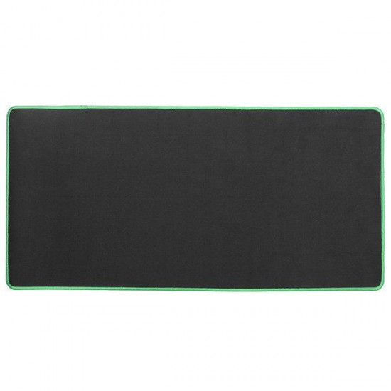 600x300x2mm Black Anti-Slip Natural Rubber Cloth Office Keyboard Mouse Pad