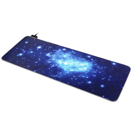 800*400*3mm USB Wired LED Bakclit Starry Sky Large Mouse Pad Desktop Pad Mat