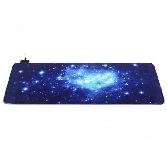 800*400*3mm USB Wired LED Bakclit Starry Sky Large Mouse Pad Desktop Pad Mat