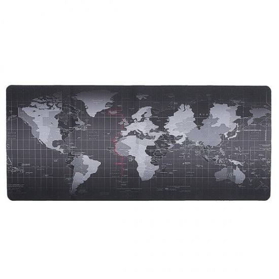900x400x2mm Large Size World Map Mouse Pad For Laptop Computer