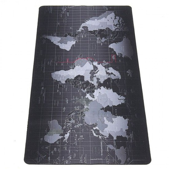 900x400x2mm Large Size World Map Mouse Pad For Laptop Computer
